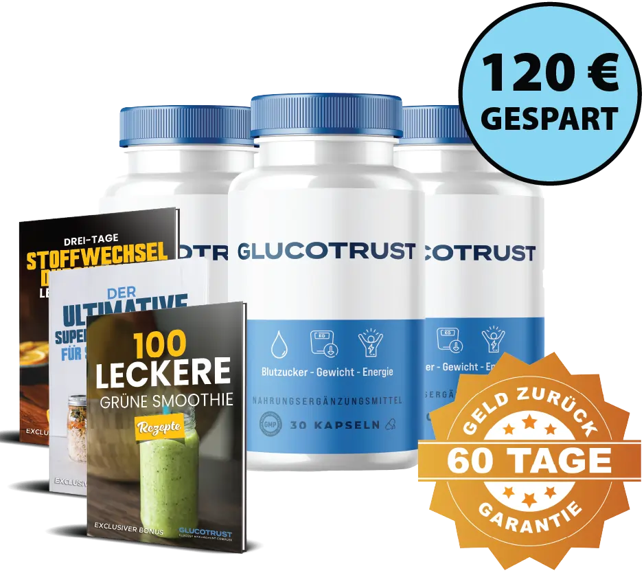 GlucoTrust 3 Flaschen 90 Tage Vorrat