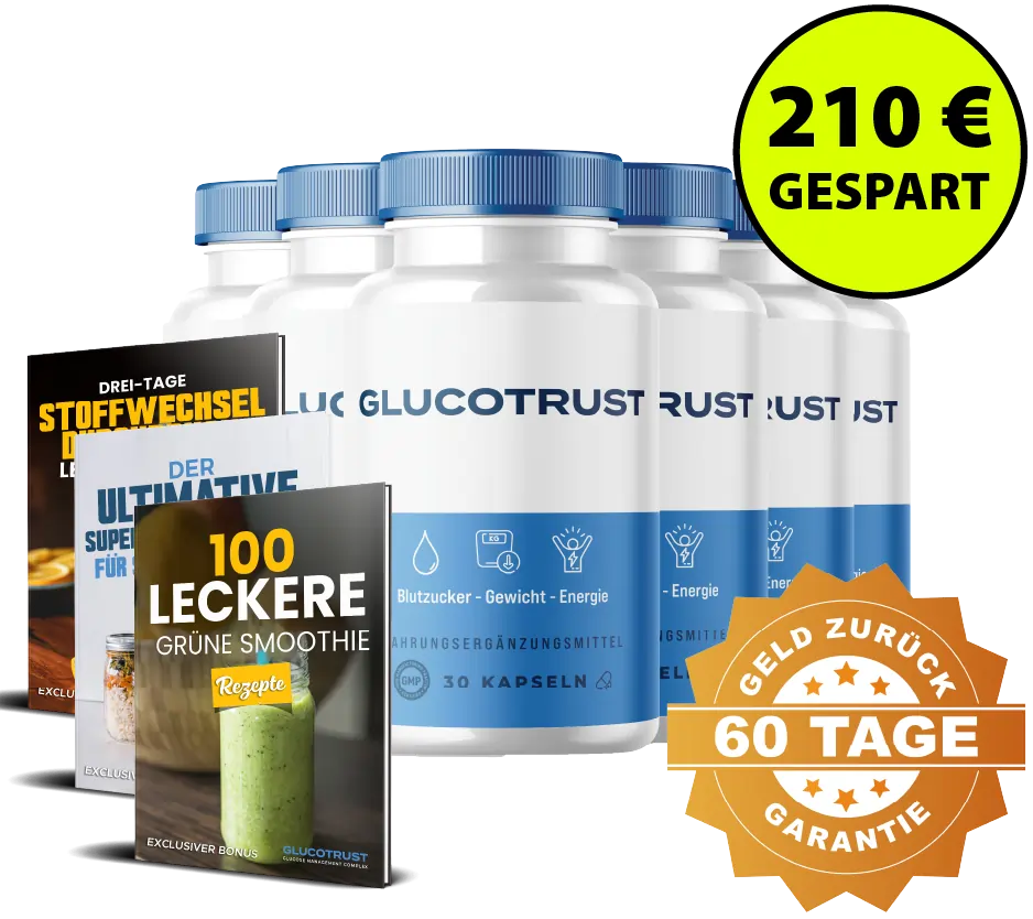 GlucoTrust 6 Flaschen 180 Tage Vorrat